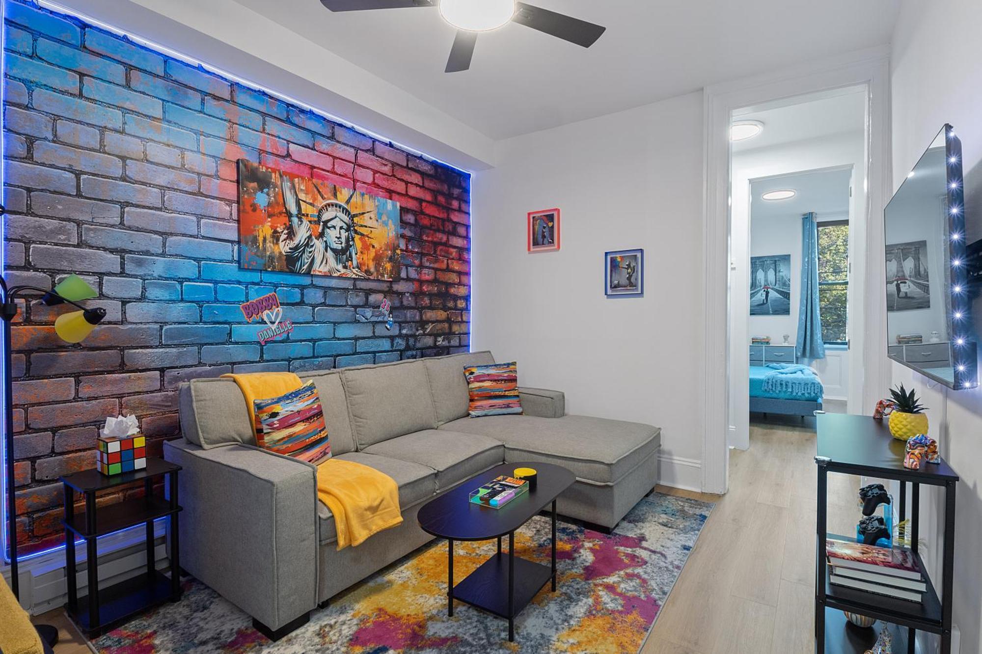 شقة Funky & Colorful Urban Getaway, 20 Minutes To Nyc هوبوكين المظهر الخارجي الصورة